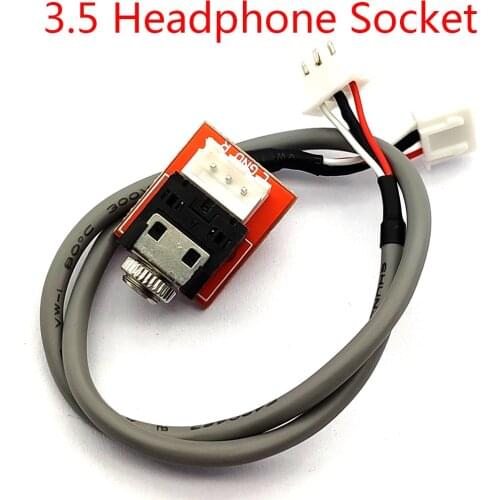 3.5 Headphone Socket To 2.54 Terminal Line Stereo Adapter Board With 300mm Shielded Wire DIY Power Amplifier
