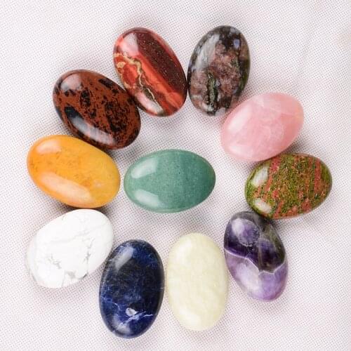 6*4 Energy Beauty Hot Stone Massage Back Tool SPA Reiki Chakra Crystal Body Healing Health Care Tools Natural Stone And Mineral