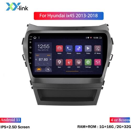 9 inch Android 8.1 CAR gps Navigation Radio For Hyundai ix45 2013-2018 Car DVD multimedia Player accessories bluetooth usb no pc