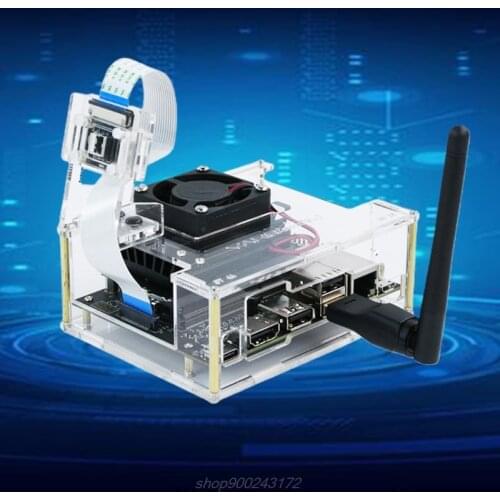 Acrylic case for NVIDIA Jetson Nano B01 & A02 - includes fan and camera holder (Jetson Nano, camera not included)M19 21 Dropship