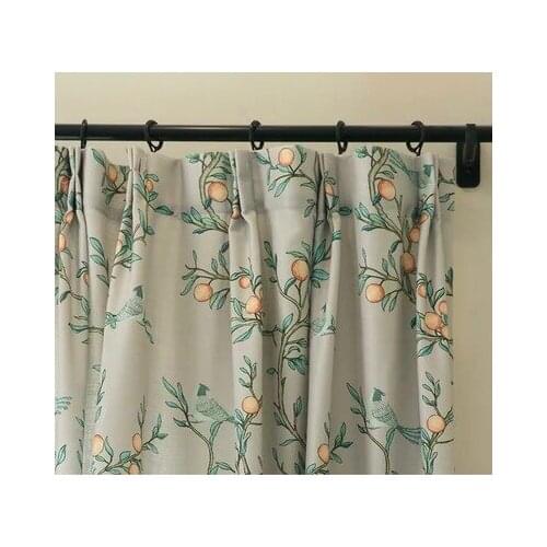 American Curtains for Living Dining Room Bedroom Nordic Pastoral Fresh Cotton and Linen Curtains French Window Curtains