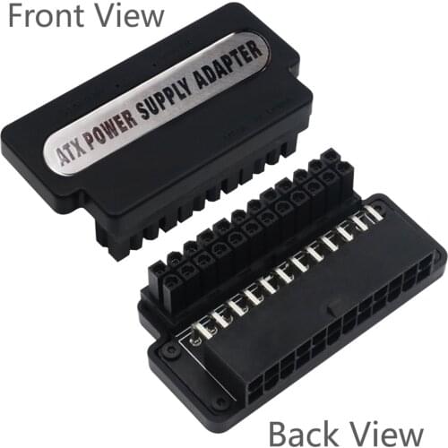 ATX 24Pin 90 degree 24 pin to 24pin Power Plug Adapter Mainboard Motherboard Power Connectors Modular for Power Supply Cables