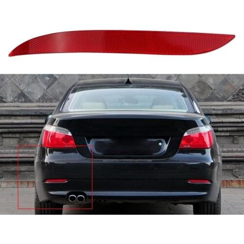 Car Rear Bumper Reflector Replacement For BMW E60 E61 5-Series 2008-2010 OE 63147183913 63147183914 Auto Red Bumper Reflector