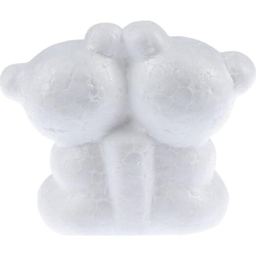 White 1pcs DIY Modelling Polystyrene Foam Bear Craft Balls For Christmas Party Decoration Supplies Gifts
