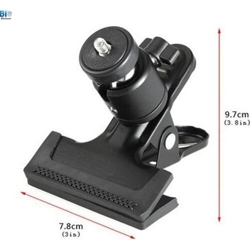 Biostore Mini Ball-and-Socket Vigorously Clamp Flashes LED Stand Aluminum Table Bracket Action Camera Accessories