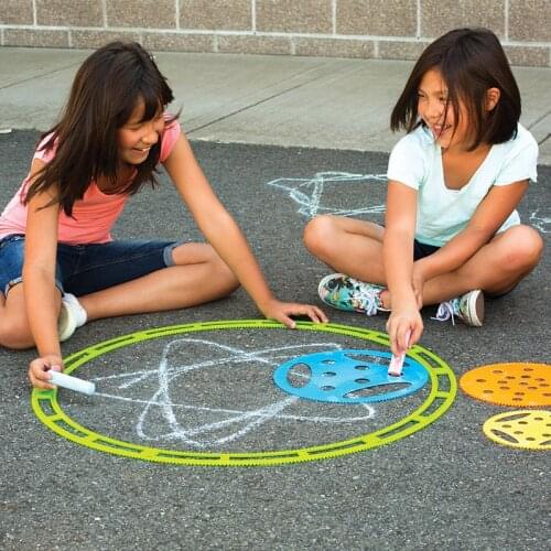 Large Scale Spirograph set Drawing Ruler creative outdoor toy