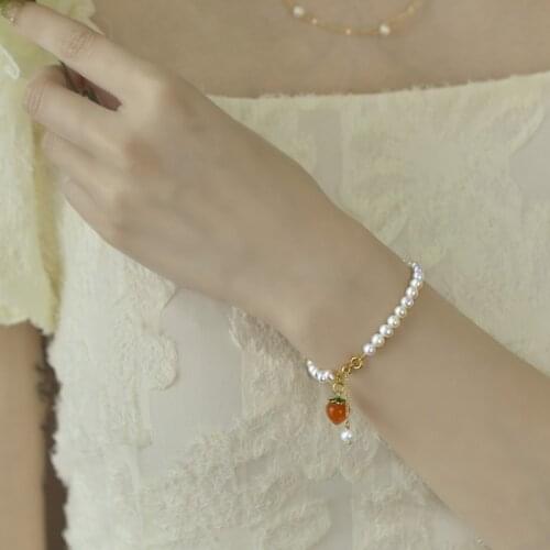 ZHIXI Natural Freshwater Pearl Bracelet 4K Gold Injection Molding Retro Style Original Design Handmade Custom Exquisite Jewelry