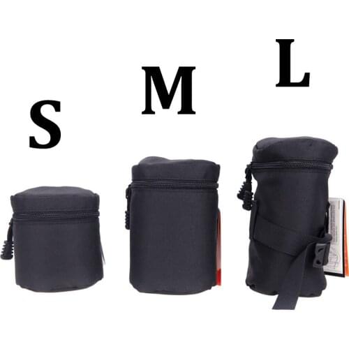 Lens Camera Case Pouch Camera Bag 13 * 8.5cm for Nikon Canon Sony Lenses FY-2 DSLR Camera