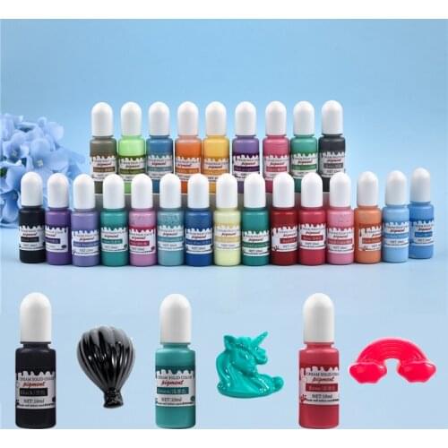 DIY 10g UV Resin Solid Color Pigment Polish Resin Colorant For Silicone Mold Jewelry Making DIY Handmade Crafts 24 Colors