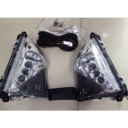 Osmrk led drl daytime running light, fog lamp and turn signal assembly for toyota prius 2016