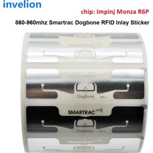 Dogbone Smartrac Impinj Monza R6 chip sticker label rfid uhf tag for running race sports timing system cycling timing