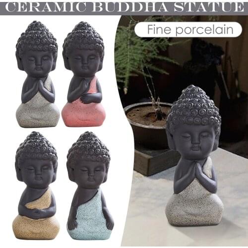 Ceramic Buddha Statues Small Buddha Decorations Zen Decorations DIY Decorations Crafts Figurines Home Decorations