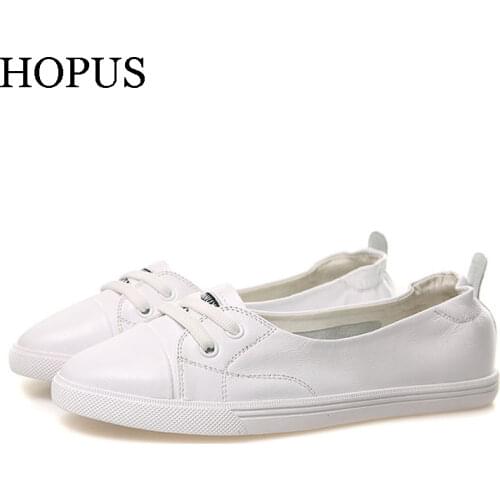 Womens Sports Shoes Genuine Leather Sneakers Women Casual Sneaker New Fashion Shoes Flats Female Trendy High Quality Shallow