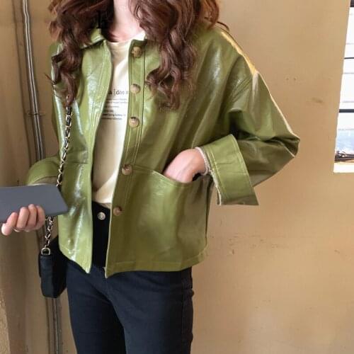 Женские модные кожаные куртки Lunoakvo China At AliExpress