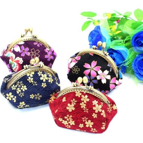 Small Bag Hot Sale New Cotton Fabric Coin Purse hand-bronzed Printed Mini Wallet Bag