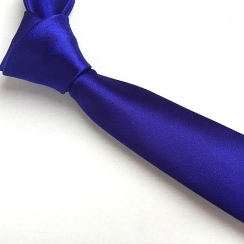 Royal Blue Color Mens Tie High Quality Jacquard Woven Necktie