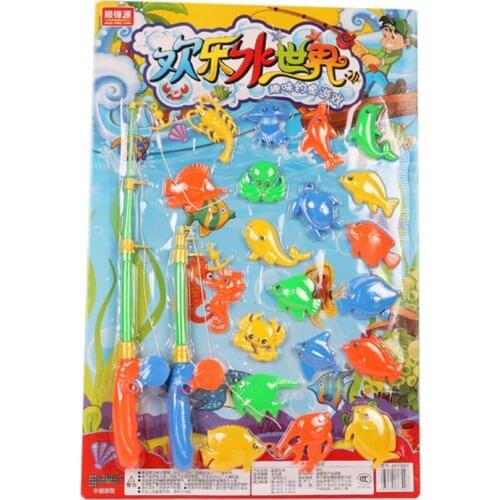 2020 New Drop Shop. Magnetic Fishing Game Kids Bathtime Toy Garden Pool Plaything Rod Set