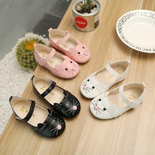 New Toddler Girls Ballet Flat Shoes Spring Autumn Children Princess Party Dress Shoes Slip-on Hook Loop Mary Jane for Little Kid