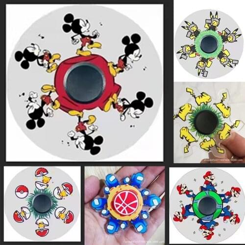 New Fidget Toy Disney Mickey Mouse Fingertip Spinner Children Toy Spinning Anime Adult Anime Stress Relief Educational Toys