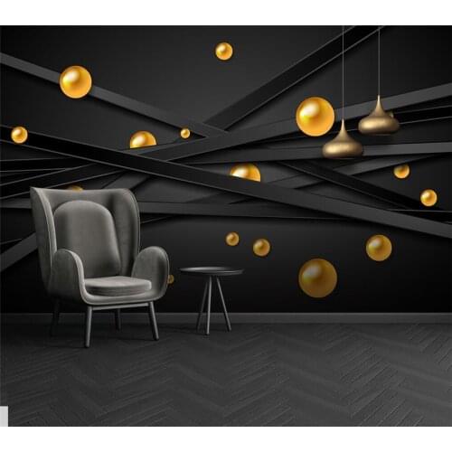 Custom modern minimalist 3d geometric circle wallpaper light luxury bedroom living room restaurant hotel TV background wall обои