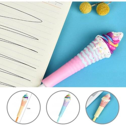 Practical Good Ice Cream Shaped Gel Pen PP Gel Pen Adorable for Kids