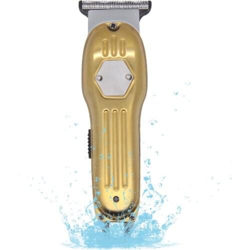 Professional Hair Clipper All Metal Men Electric Cordless Hair Trimmer 0mm Bald T Blade clippers barber all metal clipper