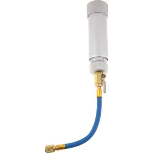 R134A Air Conditioning Oil Dye Injector 1/4 SAE Liquid Oil Fill Tube