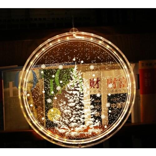 Christmas Lights String Lights Led Net Red Room Layout Ins Creative Window Light Christmas Interior Decoration Lights New
