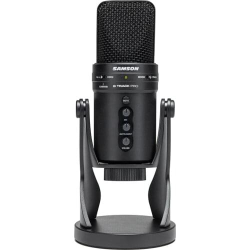 Samson G-Track Pro Studio USB Professional Microphone with Audio Interface Podcast Streaming Singing Condenser Tablet Recording
