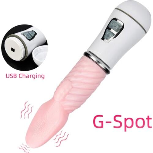 Sex Toy Tongue Vibrators three-piece gourd mini AV rod vibration Massage Oral Licking Clitoris Stimulator Sex Toys For Woman