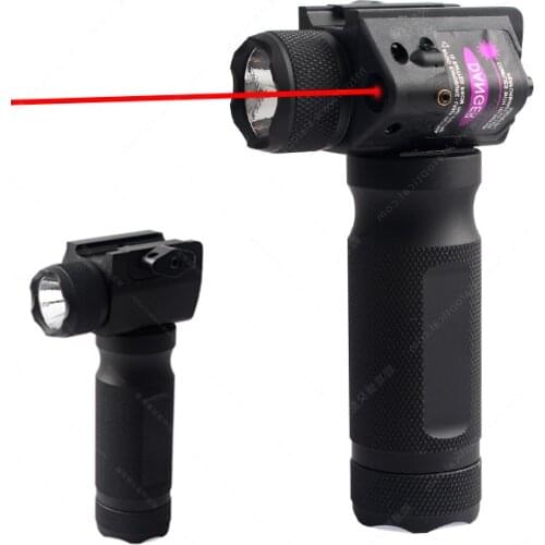 Tactical Fore grip light LED Flashlight with red Green Laser Modification Replacement Suitable sight for 20mm Picatinny or Weave