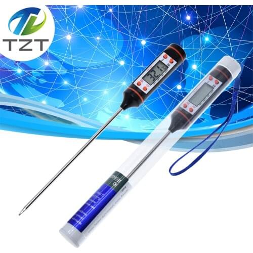 TZT Digital Meat Thermometer Cooking Food Kitchen BBQ Probe Water Milk Oil Liquid Oven Thermometer Digital TP101