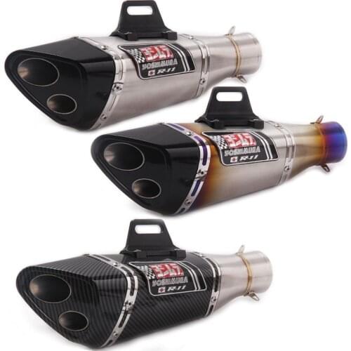 51mm Universel Exhaust Motorcycle Muffler Moto exhaust pipe with DB killer For MT09 Z800 GSXR600 k7 K8 K11 ER6N ZX10R