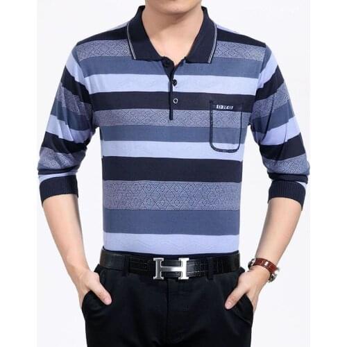 UNIVOS KUNI Long Sleeve Polos For Men