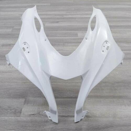 Motorcycle Upper Front Fairing Unpainted White Cowl Nose For Kawasaki ZX10R ZX-10R 2016-2019