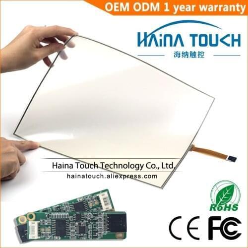 Win10 Compatible 16:9 Foldable 21.5 Inch includes USB Controller 4 Wire Pellicle Touch Screen Panel Kit