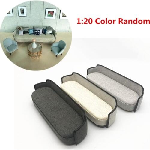 1/20 Scale DIY Office Simple Style Sofa Model Miniature Dollhouse Model Toy