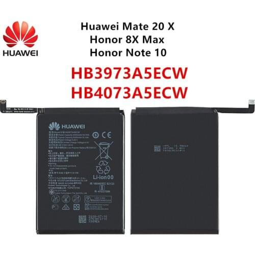 100% Orginal Huawei HB3973A5ECW HB4073A5ECW 5000mAh Battery For HUAWEI Honor 8X Max/Honor Note 10 /Mate 20X 20 X EVR-AL00