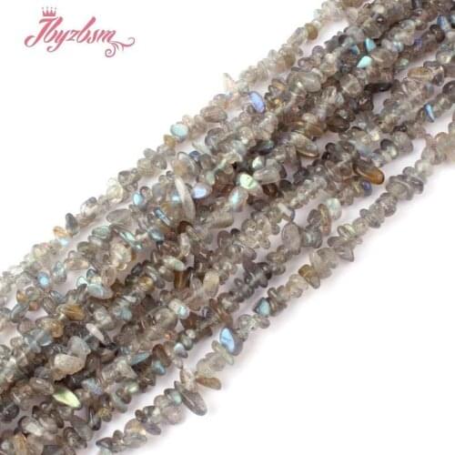 2x3-4x5mm Irregular Gray Labradorite Chip Beads Natural Stone Beads For DIY Necklace Bracelats Jewelry Making 15" Free Shipping