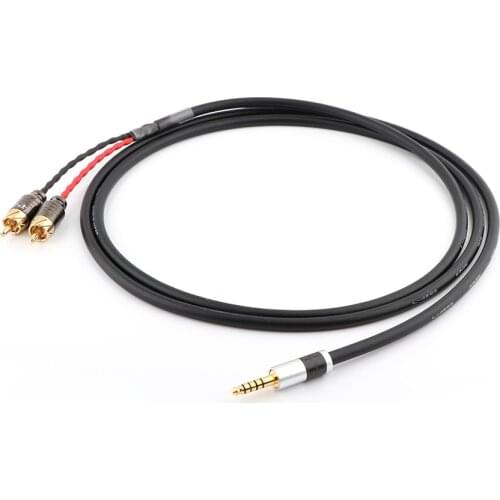 4.4mm to 2 RCA Balance Replacement Auido Upgrade Cable Cord Sound Cable