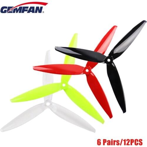6 Pairs Gemfan Flash 7040 7X4X3 7Inch 3-Blade PC LR Propeller for RC FPV Racing Freestyle 7inch Long Range LR 6S Drones