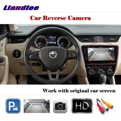Auto Reverse Rear Camera For Skoda Octavia Mk3 (5E) 2014-2018 / HD CCD Back Parking Camera Work with Car Factory Screen