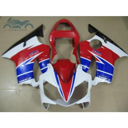 Free Customized fairing kits for CBR 600F4i 01 02 03 road racing CBR600 F4i 2001 2002 2003 red blue white fairings parts SHJG