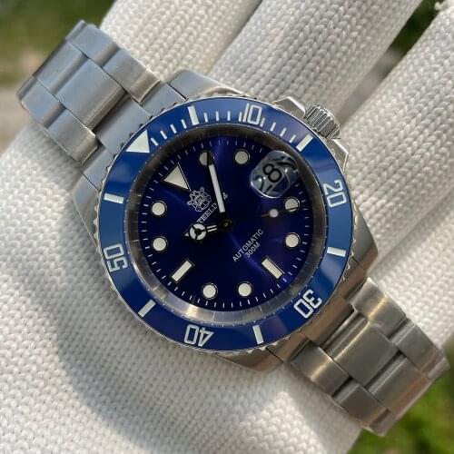 STEELDIVE SD1953 New Design Stainless Steel Two-Tone Dial NH35 Automatic Watch 300M Waterproof Sapphire Glass Men Dive Watches