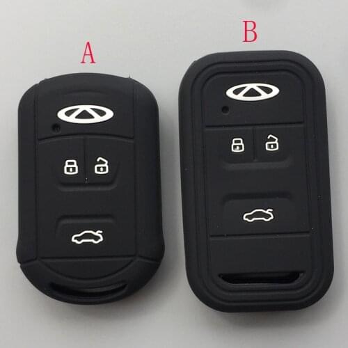 Silicone car Key Case cover for Chery Tiggo 4 5txs 2020 Tiggo 7 8 5X 2019 Keyless Remote Case Keychain Key Holder