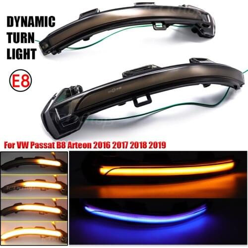 Dynamic Blinker LED Turn Signals Light Side Marker Wing Mirror Indicator Sequential For VW Passat B8 Variant Arteon 2015-2020
