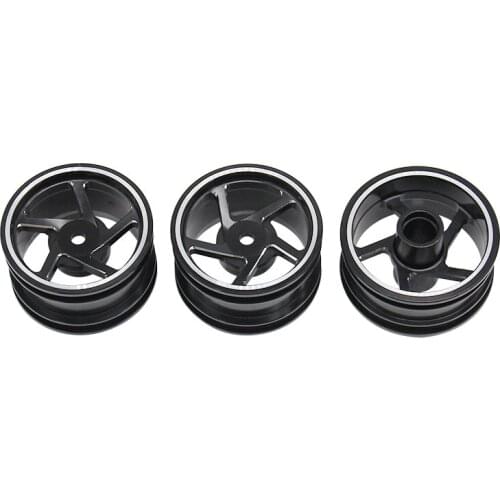 Hot Racing Aluminum 5 spoke wheel set for Tamiya T3-01