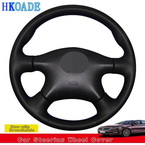 Hige Soft Artificial Leather Car Steering Wheel Covers Wrap For Nissan X-Trail Renault Almera N16 Pathfinder Primera Paladin