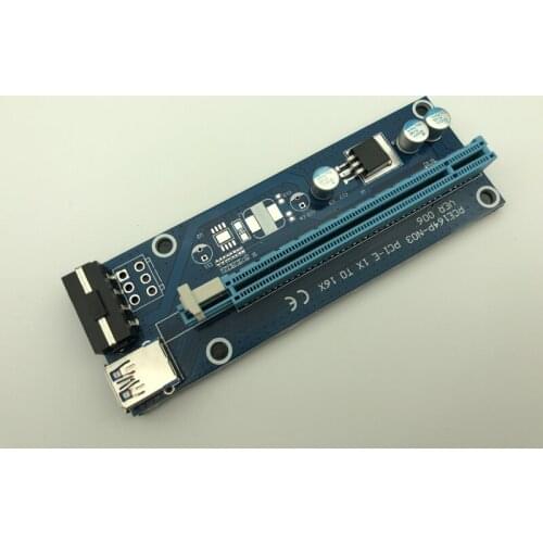 PCIE Riser USB 3.0 PCI-E PCI Express Riser Card 1X 4x 8x 16x Extender Adapter Card SATA 15pin to 4pin Power Cable for BTC Mining