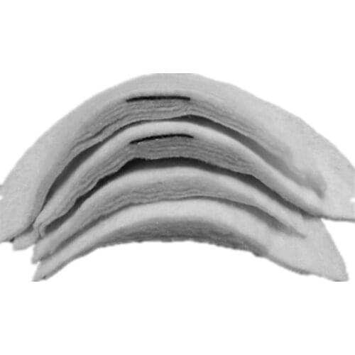 10 Pairs Sponge Shoulder Pads White Soft Padded Encryption Foam Garment Accessories Anti-Slip for Men Women Suit Blazer T-shirt